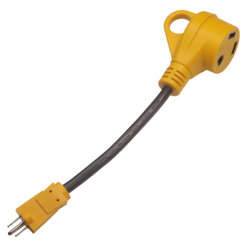 RV Camper Cord Adapter 15A Male to 30A Female 12inch Power Connector (CR1530) CR1530 - NewNest Australia