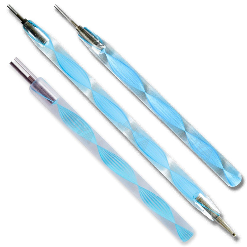 JUYA Quilling Slotted Tools with Stainless Steel Head (3-pc Set, Blue) 3-pc set - NewNest Australia