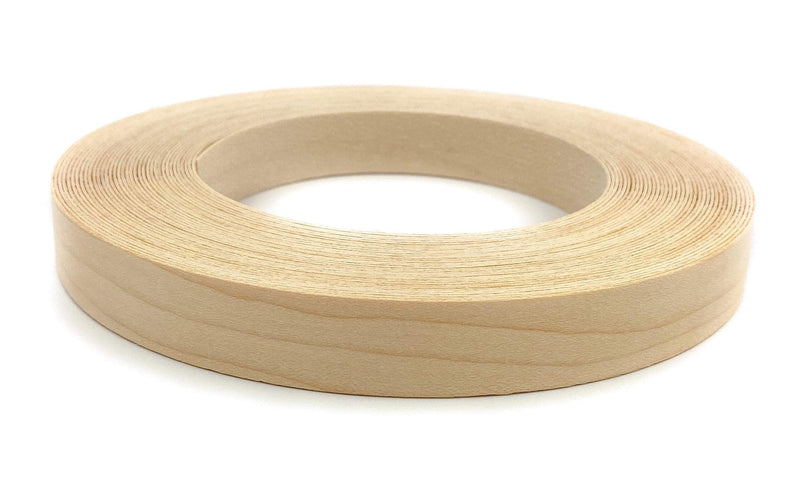 Edge Supply Maple 1/2” X 50' Roll of Plywood Edge Banding – Pre-glued Real Wood Veneer Edging – Flexible Veneer Edging – Easy Application Iron-on Edge Banding for Furniture Restoration – Made in USA 1/2" x 50' - NewNest Australia