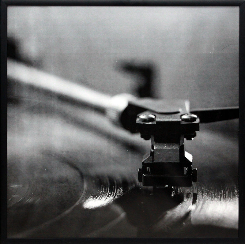 Black Music Album Frame - Made To Display Vinyl LP Covers 12.5" x 12.5" - Brushed Aluminum Finish - Hanging Hardware Installed with No Assembly Required - Easy to Hang - For any 12 Inch Record Black 1 - NewNest Australia