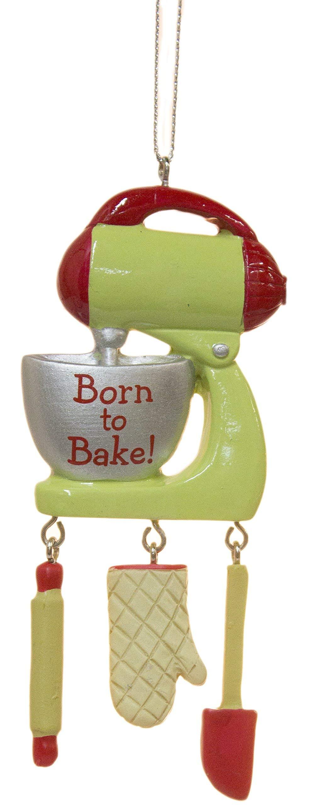 NewNest Australia - Midwest-CBK 4.25 Inch Born to Bake Stand Up Mixer Ornament 