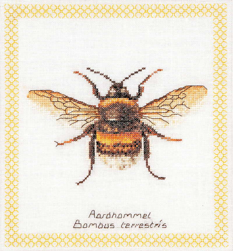 Thea Gouverneur - Counted Cross Stitch Kit - Bumble Bee - Aida - 16 count - For Adults - 3018A - NewNest Australia