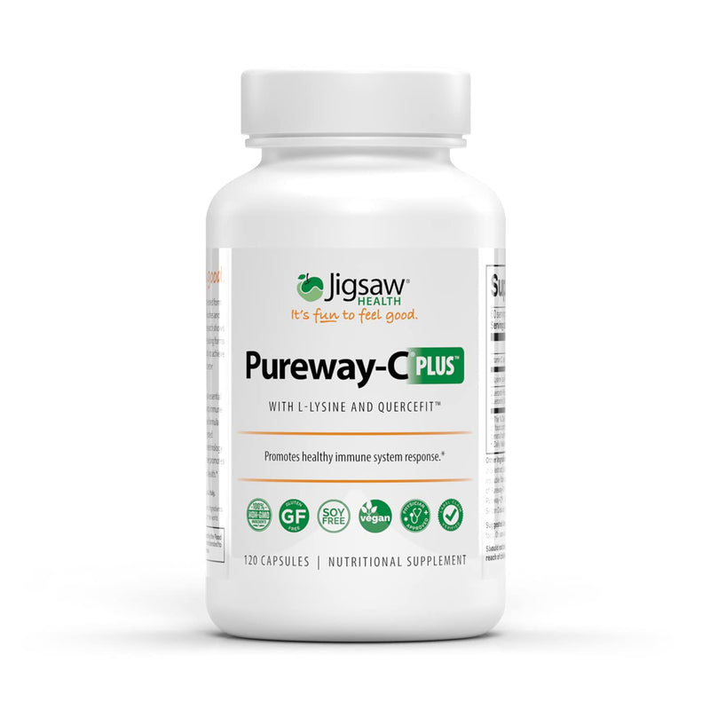 Jigsaw Health Pureway-C Plus with L-Lysine and Quercetin, 120 Capsules - NewNest Australia