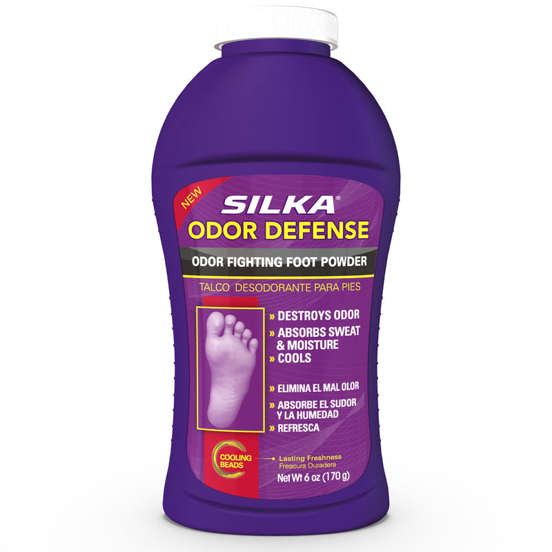 SILKA Odor Fighting Foot Powder, 6 Ounce - NewNest Australia