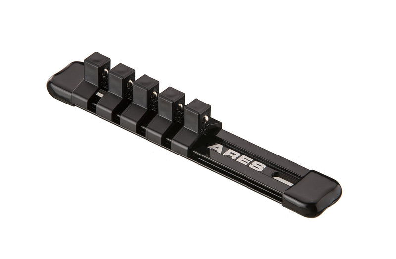 ARES 70238-3/8-Inch Drive Black 6-Inch Socket Organizer - Aluminum Rail Stores up to 5 Sockets and Keeps Your Tool Box Organized 3/8" Drive 6" Aluminum Socket Rail - NewNest Australia