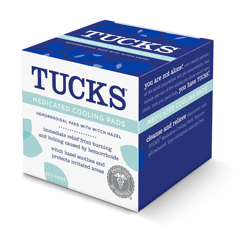 Tucks Cooling Pads, Medicated, 100 Count - NewNest Australia