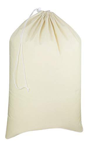 NewNest Australia - COTTON CRAFT - Extra Large 100% Cotton Canvas Heavy Duty Laundry Bags - Natural Cotton - 28"x36" - Versatile - Multi Use 