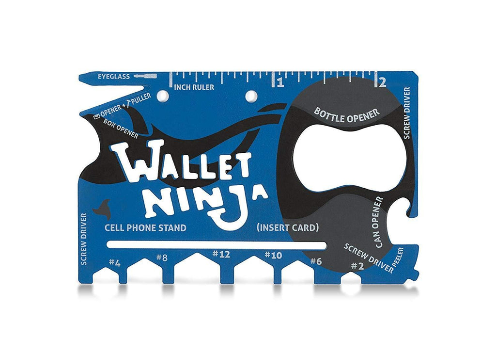 MATTE BLUE Wallet Ninja - 18 in 1 Credit Card Sized Multitool - NewNest Australia