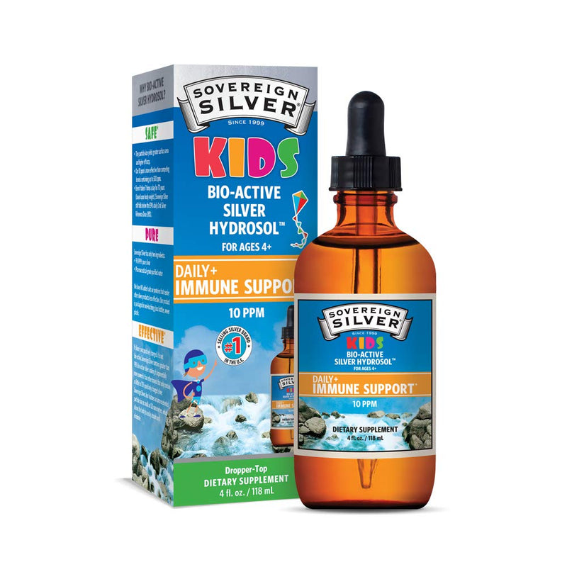 Sovereign Silver Bio-Active Silver Hydrosol for Kids Immune Support, 4 oz. 4 Fl Oz (Pack of 1) - NewNest Australia