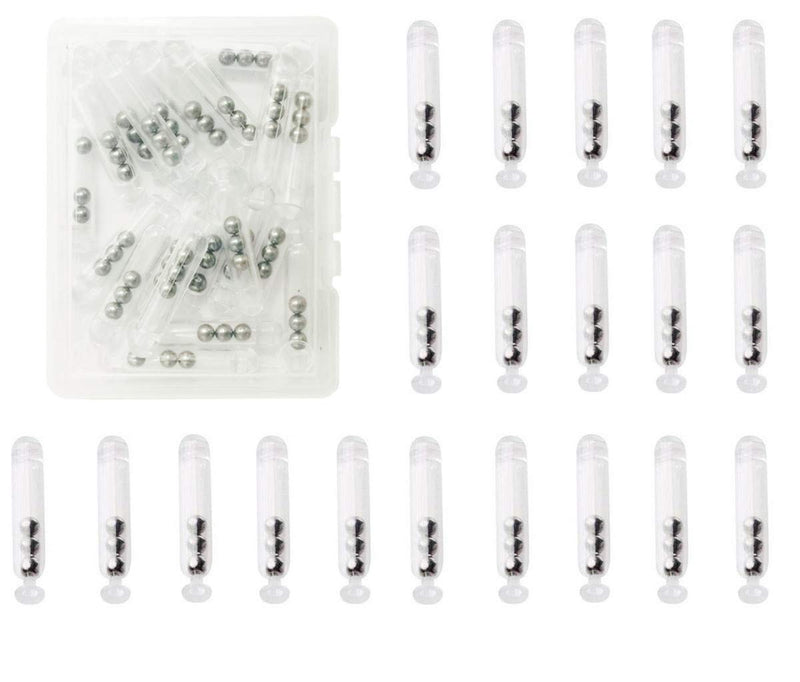 Fishing Rattles Worm Jig Fishing Lure Plastic Rattles Shake Metal Ball Rattles Insert Tube Sound Attract Fly Tie Tying,20pcs Transparent-L - NewNest Australia