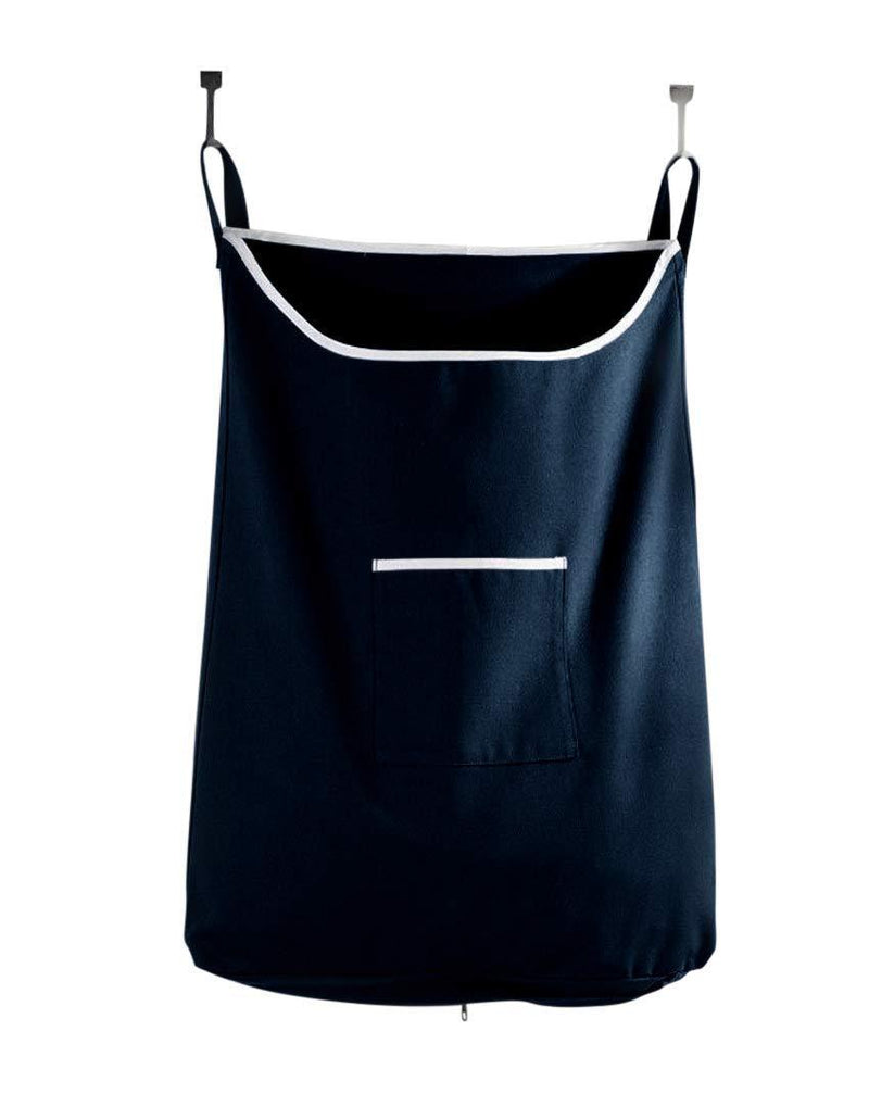 NewNest Australia - The Fine Living Company USA - Space Saving Door Hanging Laundry Hamper Bag in Blue with Free Door Hooks - Open Top Design to Hold More Laundry Than Other Type Bags - Tested to be Strong and Durable 