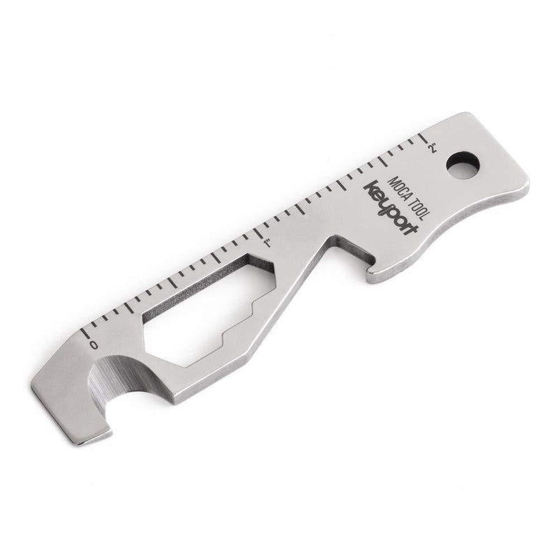 Keyport MOCA 10-In-1 Key Tool - Keychain Multi-Tool (Bottle Opener - Screwdriver - Cord Cutter - Box Opener - Scoring Tool - Hex Bit Driver - Wrench x 3 - Ruler) TSA Friendly, Keyport Pivot Compatible key chain size - NewNest Australia