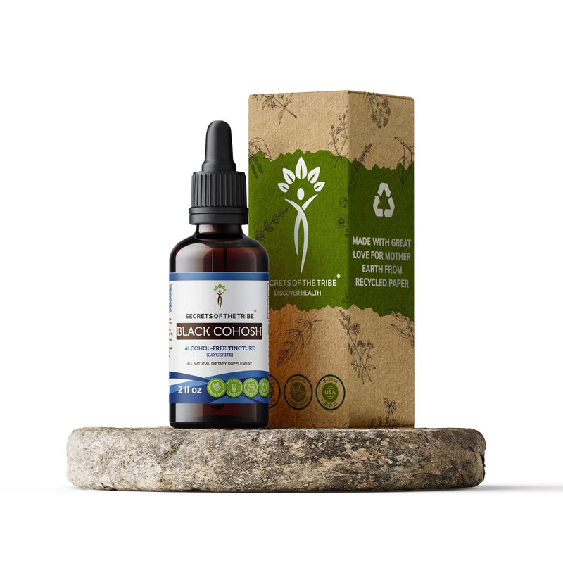 Black Cohosh Tincture Alcohol-Free Liquid Extract, Responsibly farmed Organic Black Cohosh (Cimicifuga Racemosa) Dried Root (2 FL OZ) 2 Fl Oz (Pack of 1) - NewNest Australia