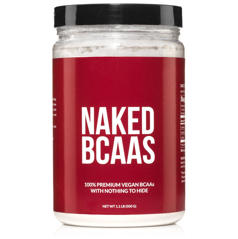 Naked BCAAs Amino Acids Powder - 100 Servings - Vegan Unflavored Branched Chain Amino Acids 500 Grams - 100% Pure 2:1:1 Formula - Instantized All Natural BCAA Powder Supplement to Increase Gains - NewNest Australia