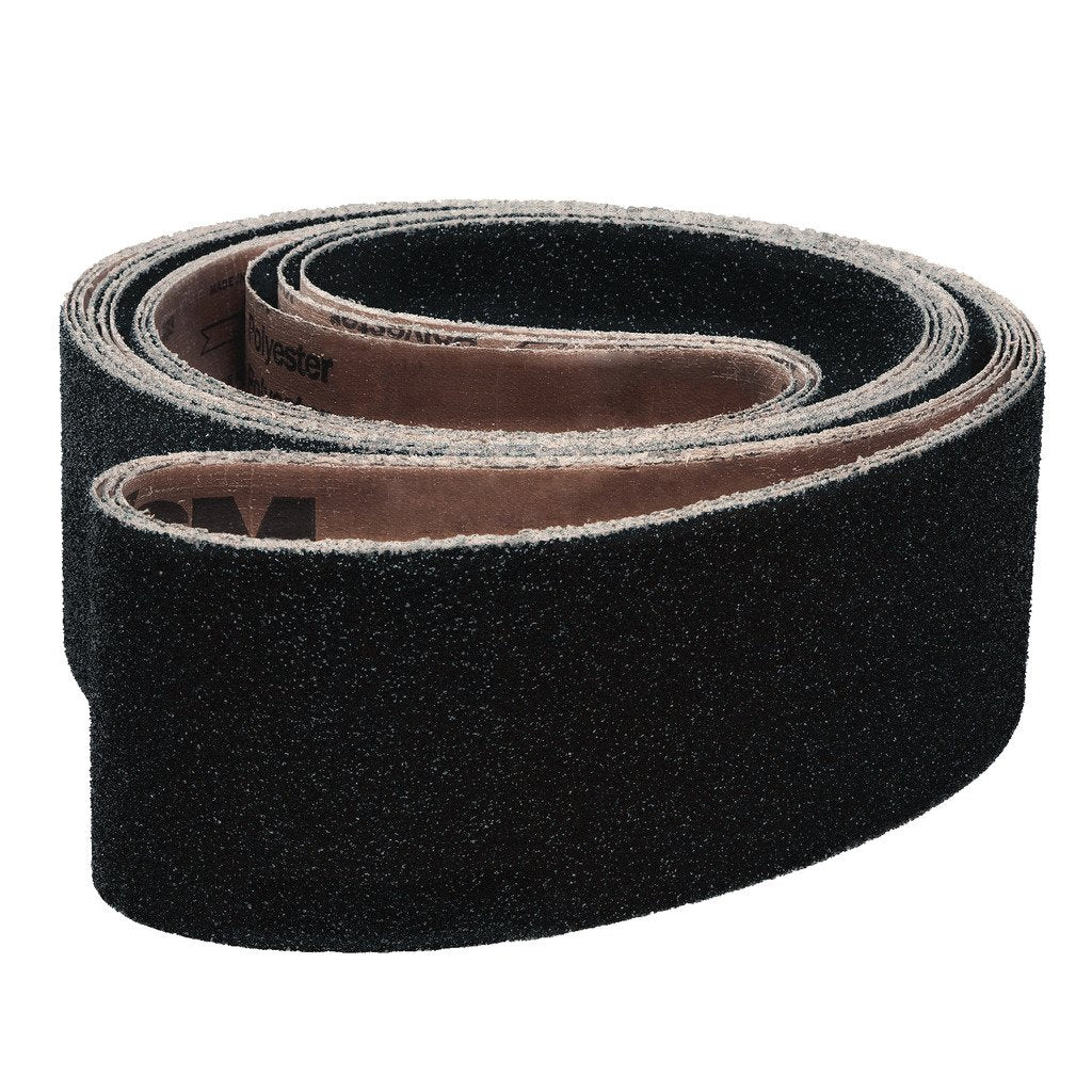 VSM 101406 Abrasive Belt, Fine Grade, Cloth Backing, Silicon Carbide, 400 Grit, 3-1/2" Width, 15-1/2" Length, Black (Pack of 10) - NewNest Australia