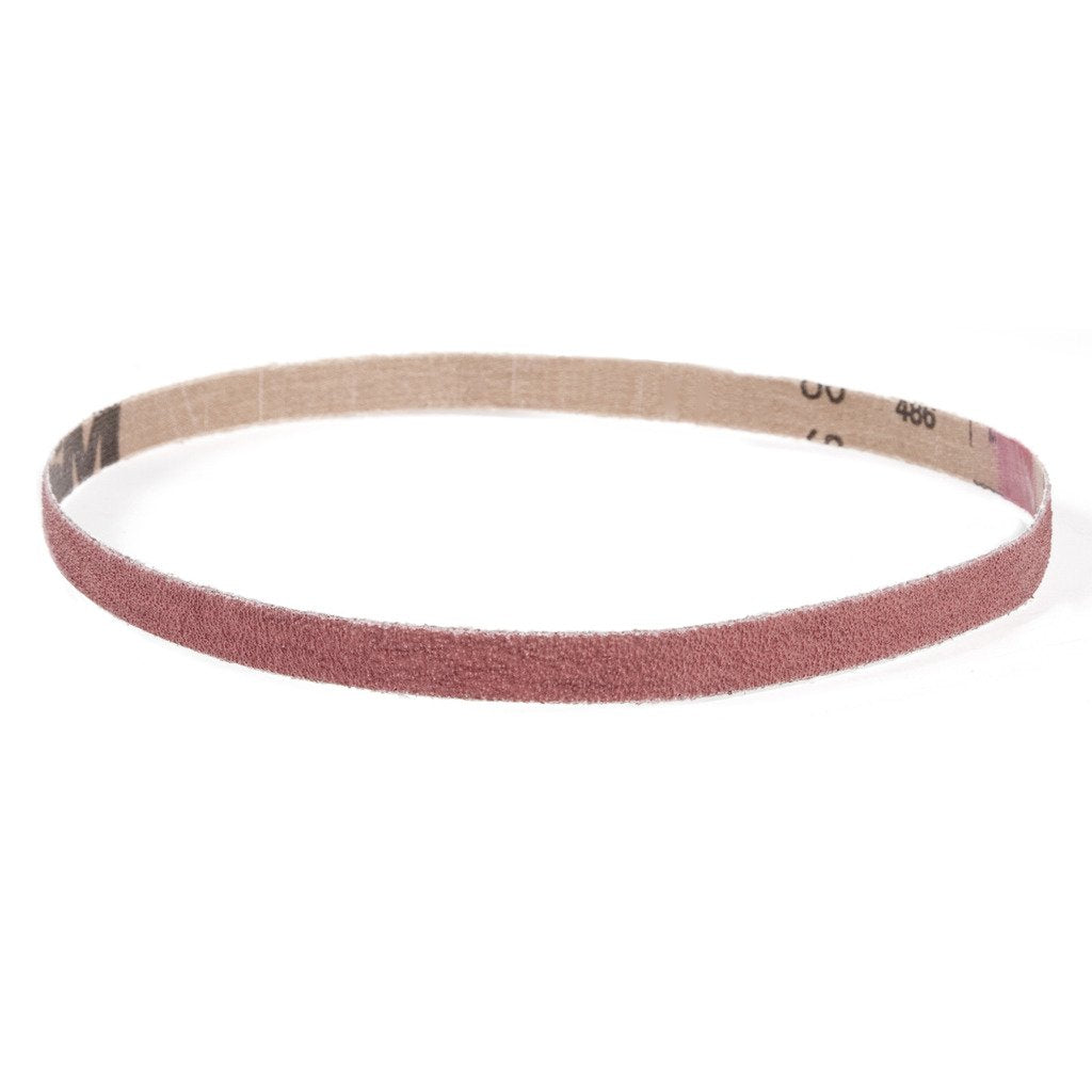 VSM 145920 Abrasive Belt, Fine Grade, Cloth Backing, Aluminum Oxide, 240 Grit, 3/8" Width, 13" Length, Brown (Pack of 20) - NewNest Australia