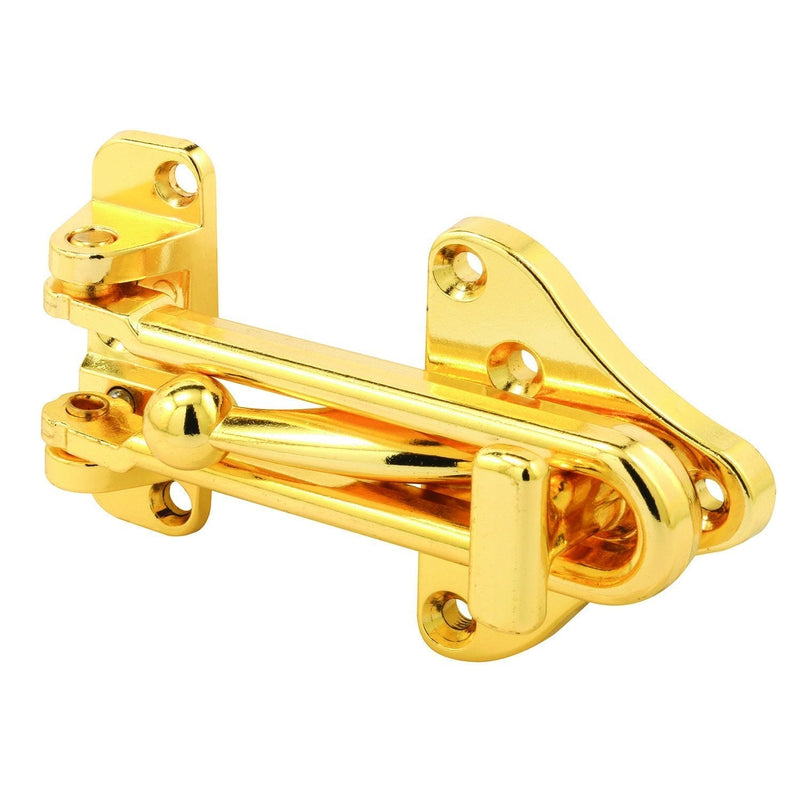 Defender Security U 11315 Swing Bar Door Guard With High Security Auxiliary Lock, Brass Finish, 1-Pack - NewNest Australia