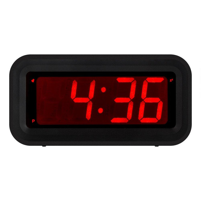 NewNest Australia - KWANWA Travel Digital Clock with LED Display Battery Operated/Powered Only | Small Home or Portable Design | Loud, Clear Sounds 