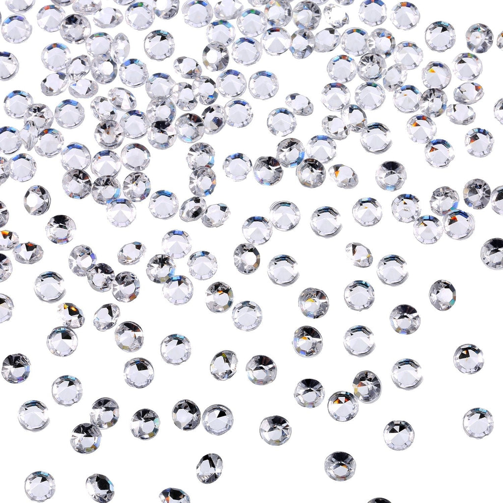 10000 Clear Wedding Table Scatter Confetti Crystals Acrylic Diamonds Rhinestones for Table Centerpiece Decorations Wedding Decorations Bridal Shower Decorations Vase Beads (Clear, 4.5 MM) - NewNest Australia