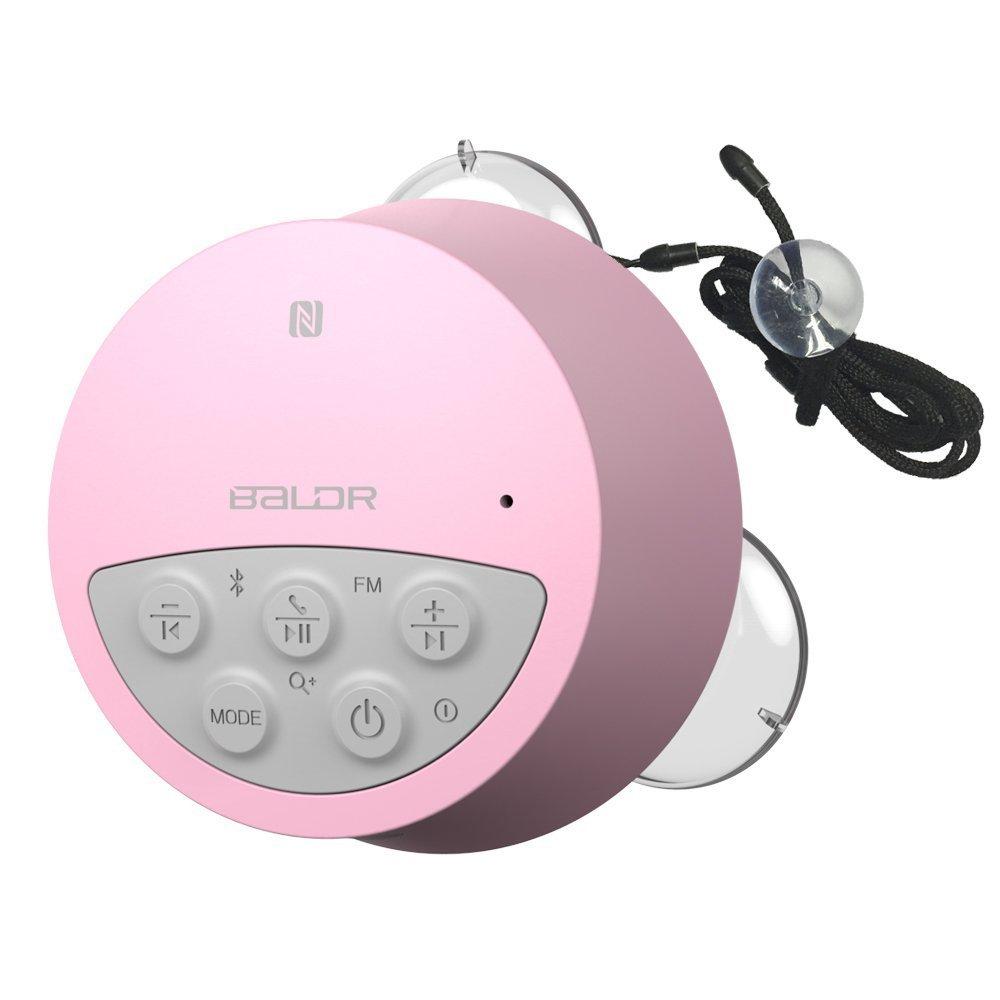 BALDR Waterproof Wireless Shower Radio Pink (Bathroom Speaker) - NewNest Australia