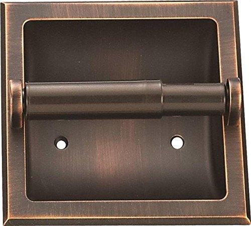 Rocky Mountain Goods Recessed Toilet Paper Holder with Rear Mounting Bracket Install Kit - Easy Installation - Saves Space in Your Bathroom - Premium Finish - Heavy Duty Metal (1, Venetian Bronze) - NewNest Australia