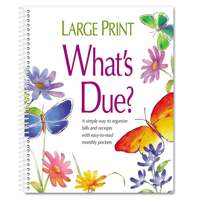 Large Print What's Due Organizer - NewNest Australia