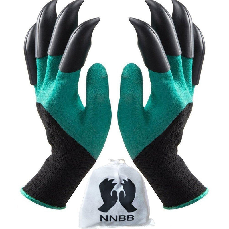 NNBB Garden Gloves with Fingertips Claws Quick– Great for Digging Weeding Seeding poking -Safe for Rose Pruning –Best Gardening Tool -Best Gift for Gardeners (Double Claw) Full Size - NewNest Australia