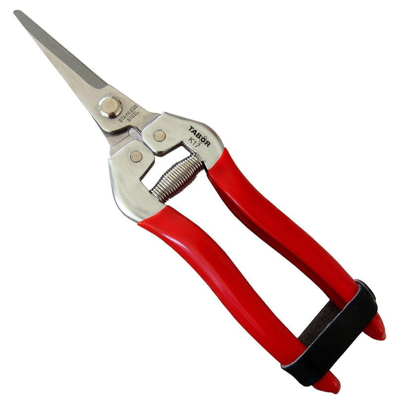 TABOR TOOLS Pruning Shears, Florist Scissors, Multi-Tasking Garden Snips for Arranging Flowers, Trimming Plants and Harvesting Herbs, Fruits or Vegetables. K17A. (Straight, Stainless Steel Blades) - NewNest Australia