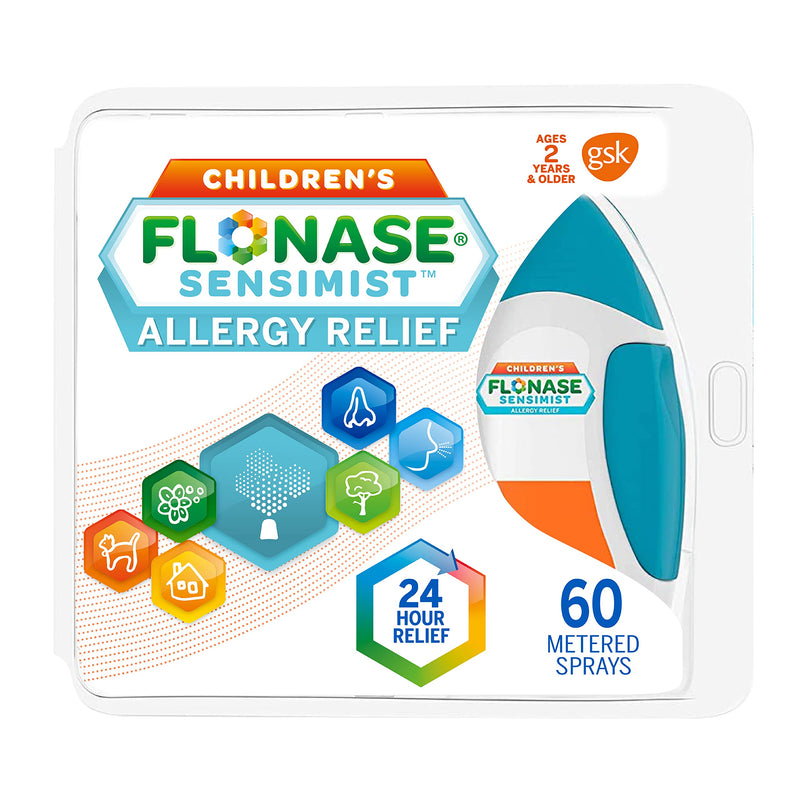 Flonase Sensimist Allergy Relief Nasal Spray for Children, 24 Hour Non Drowsy Allergy Medicine - 60 Gentle Sprays - NewNest Australia