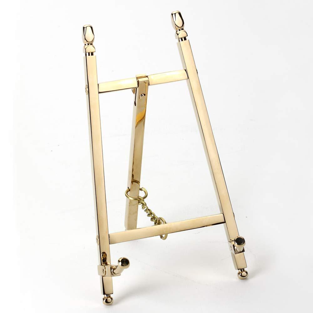 NewNest Australia - TOPNIKE Table Top Easel, Art Display Easels, Brass Plate Stands for Display, 6 Inch, 150MM 