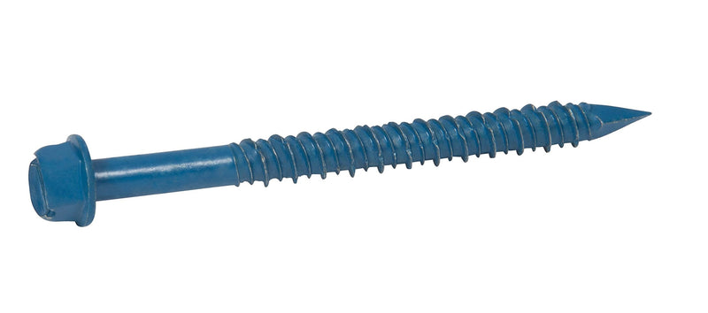 CONFAST 1/4" x 1-1/4" Hex Head Concrete Screw Anchor with Drill Bit for Anchoring to Masonry, Block or Brick (100 per Box) 1/4" x 1-1/4" - NewNest Australia