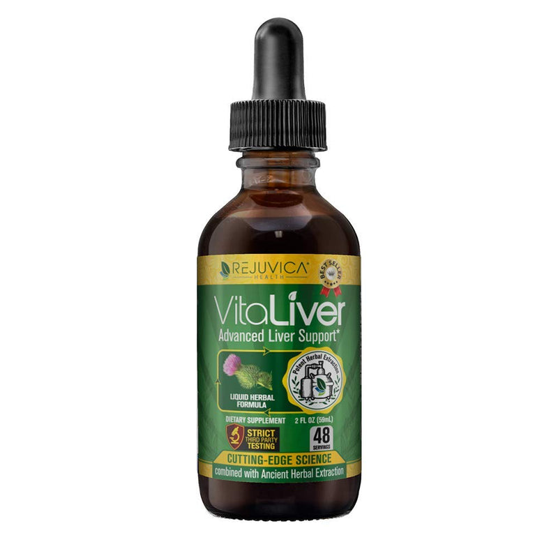 VitaLiver - Advanced Liver Support Supplement - Liquid Delivery for Better Absorption - Milk Thistle, Artichoke, Chanca Piedra, Dandelion & More! - NewNest Australia