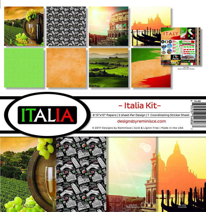 Reminisce ITA-200 Italia Scrapbook Collection Kit - NewNest Australia