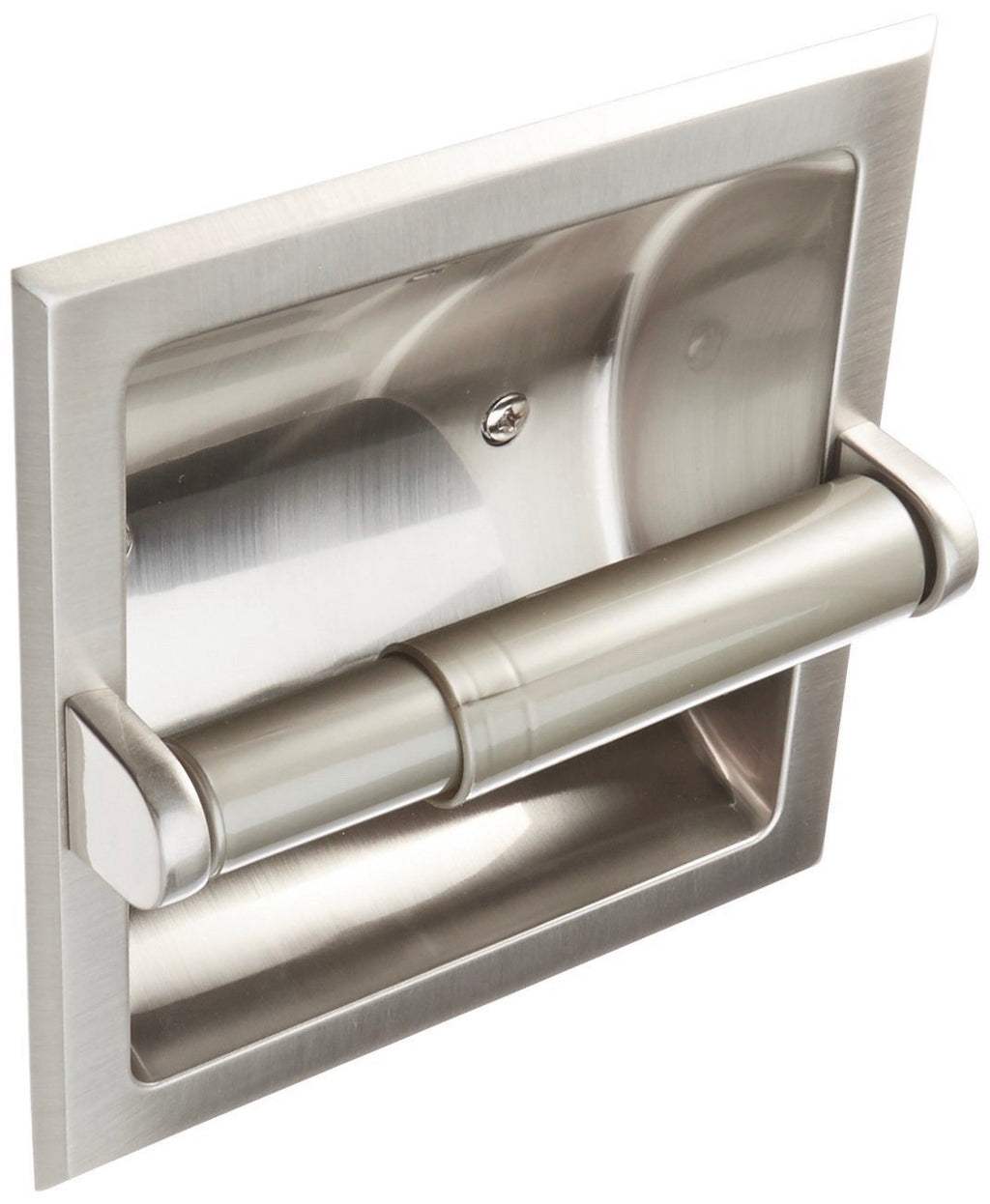 Rocky Mountain Goods Recessed Toilet Paper Holder with Rear Mounting Bracket Install Kit - Easy installation - Saves space in your bathroom - Premium finish - Heavy duty metal (1, Brushed Nickel) 1 - NewNest Australia