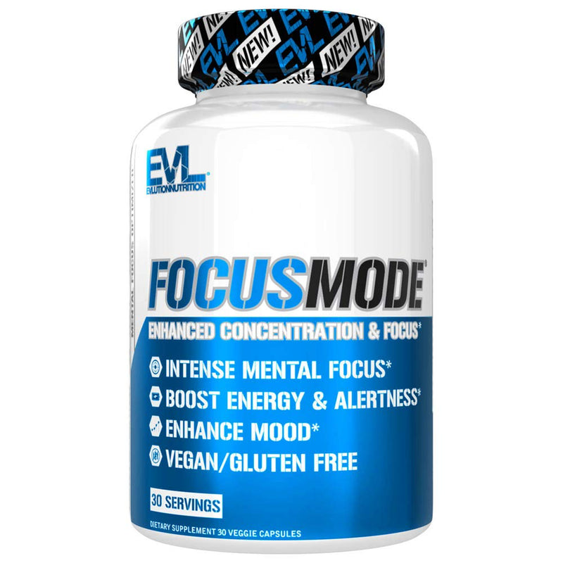 Evlution Nutrition Focus Mode, Herbal Brain Function and Cognitive Support Supplement, Focus, Energy, Clarity, Memory, Mind Enhancer and Mood Booster Nootropic (30 Servings) 30 Count (Pack of 1) - NewNest Australia