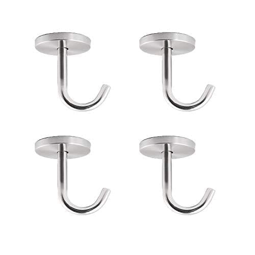 NewNest Australia - FYTRONDY Stainless Steel Screws Mount Ceiling Hooks, Coat Hanger (2 INCH, 4 Pack) 