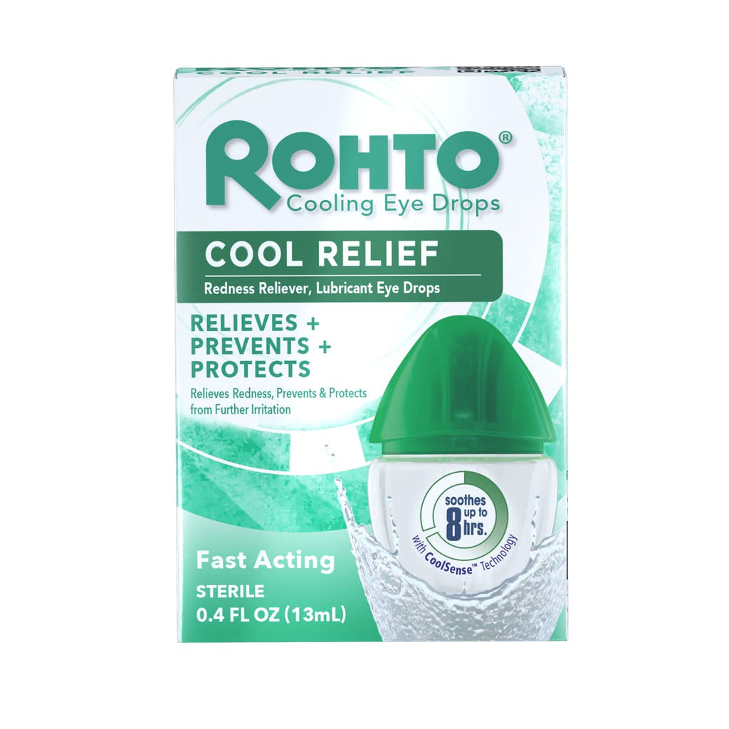 Rohto Cool The Original Cooling Redness Relief Eye Drops,0.4 Fl Oz (Pack of 3) - NewNest Australia