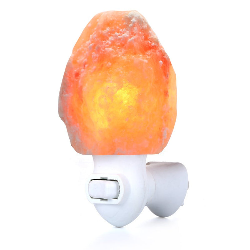 Betus [Natural Crystal] Himalayan Salt Wall Lamp - Air Purifying Night Light - 360° Rotatable Plug 15W Bulb - Natural - NewNest Australia