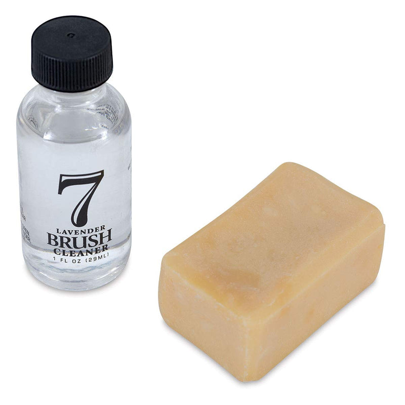 Chelsea Classic Studio Brush Cleaner Sampler Set - 1oz. Lavender Brush Cleaner & Lavender & Olive Oil All Natural Brush - NewNest Australia