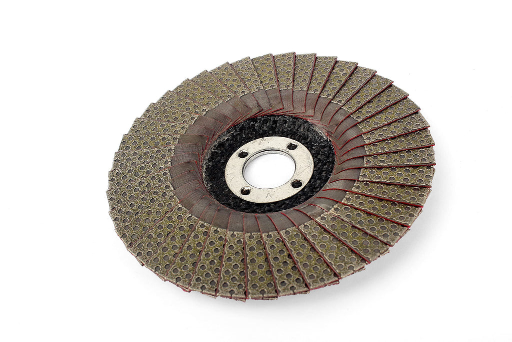 Z-LION 4" Diamond Flap Sanding Disc Grit 60 with 5/8"-11 Hub for Angle Grinder Flap Disc Wheel 4 inches 1 Pcs - NewNest Australia