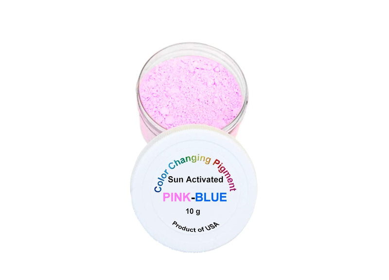 Sun Activated Photochromic Powder Pigment PINK changing to VIOLET-BLUE when exposed to UV Light Perfect for Color Changing Slime Science Experiments - NewNest Australia