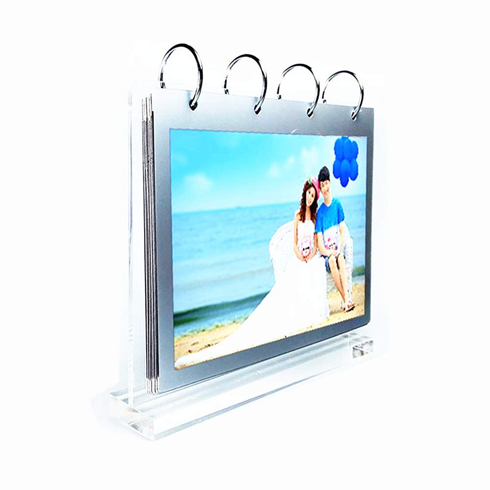 Poster Frame,Sign Stand,Horizontal Display Picture 5x7",Clear Acrylic Display Sign Holder,Type T Vertical Stand Menu Holders,PVC Folder 7 Shows 14 Photos Portrait Style Menu Ad Frame - NewNest Australia