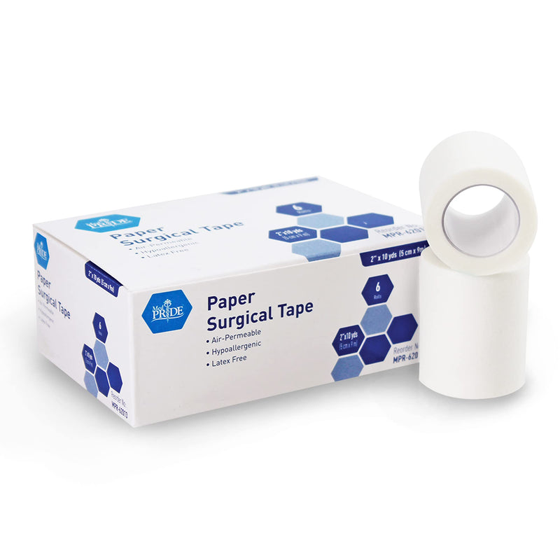 Medpride Paper Surgical Tape, Pack of 6, Size - 2" x 10 Yards 6 Count (Pack of 1) - NewNest Australia