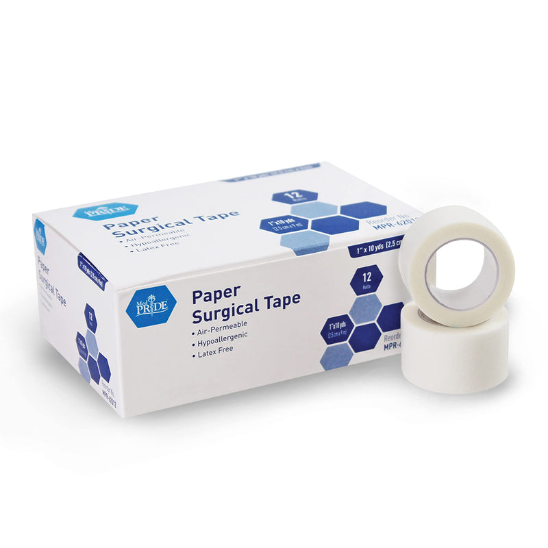Medpride Paper Surgical Tape, Pack of 12, Size - 1" x 10 Yards - NewNest Australia