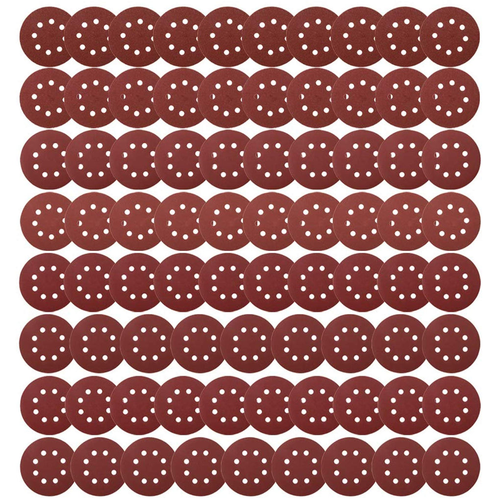 Coceca 80pcs Orbit Sander Sandpaper 5 inches Orbital Sanding Discs Assorted 40 60 80 100 150 180 240 320 Grits for Power Random Orbit Sanders - NewNest Australia