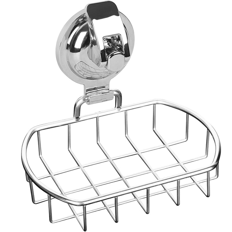 Anwenk Soap Dish Stainless Steel Vacuum Suction Cup Soap Dish Powerful Soap Saver Dish Soap Tray Soap Holder for Shower Bathroom & Kitchen - NewNest Australia