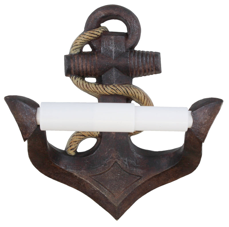 Toysdone Boat Anchor Toilet Paper Holder - Rustic Rope Wrapped Nautical Decor,Brown Product Name - NewNest Australia