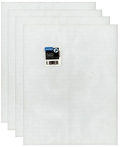 4-Pack of Darice Mesh Plastic Canvas - Clear - 10.5 x 13.5 - NewNest Australia