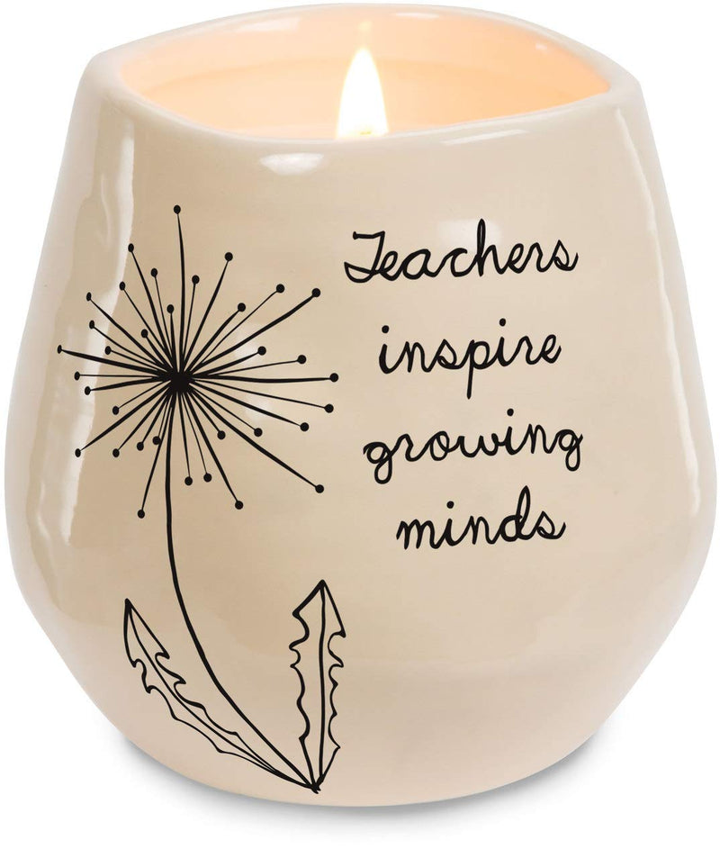 Pavilion Gift Company Teachers Inspire Growing Minds Ceramic Soy Candle - NewNest Australia