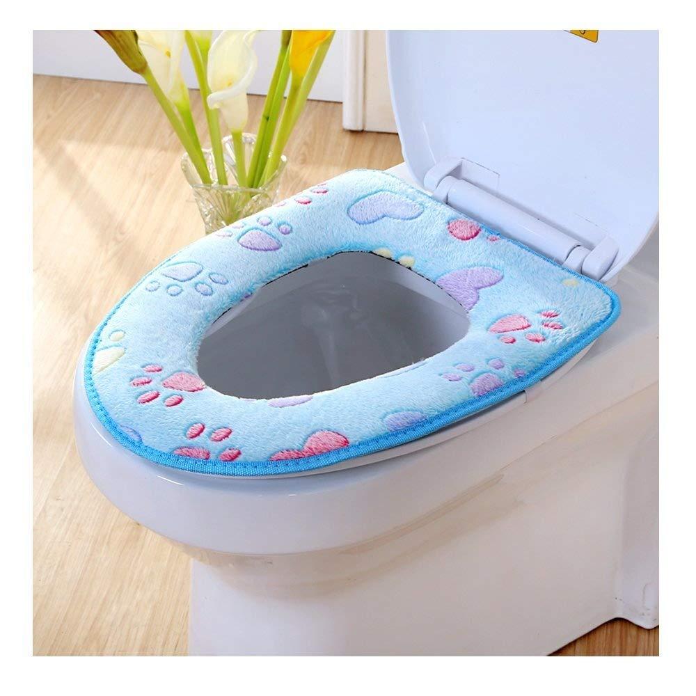 Vanki Winter Warm Toilet Seat Cover Blue Bear's Paw 1pcs - NewNest Australia